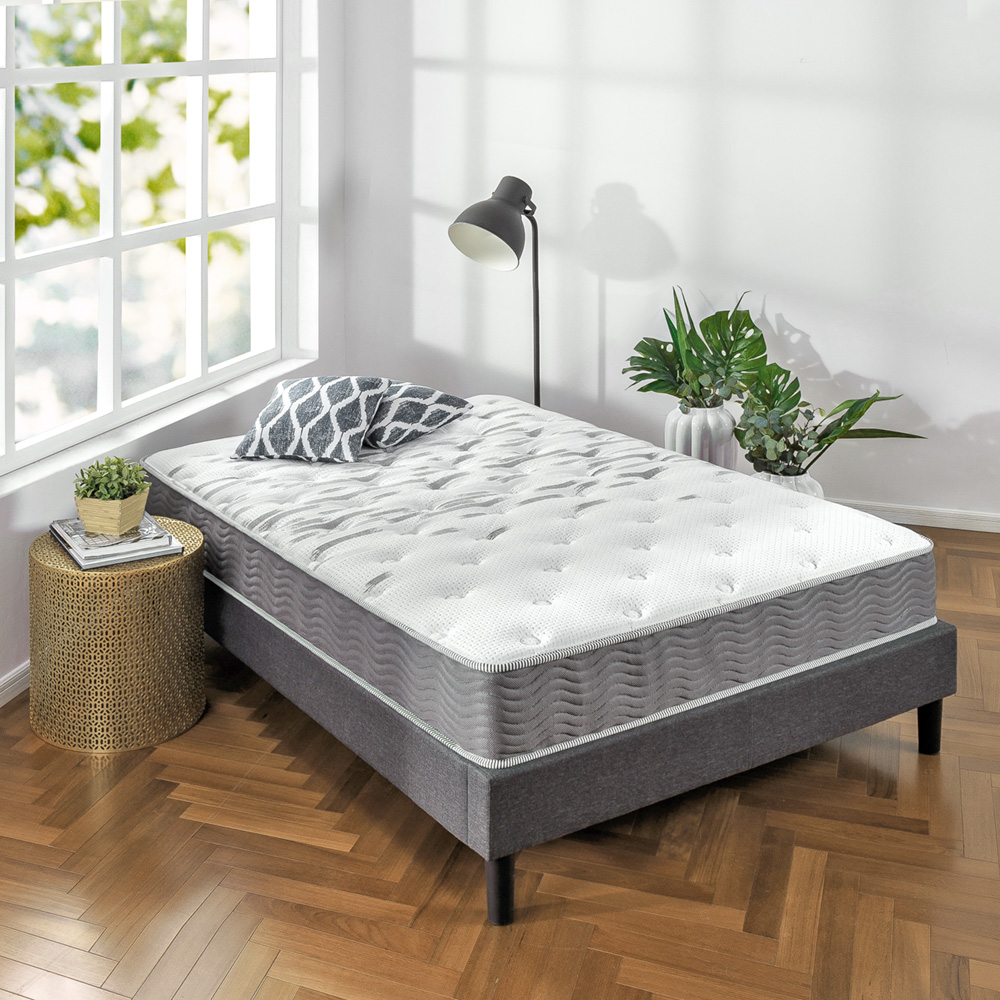 ZINUS Extra Firm ハイブリッドマットレス 高密度 高反発 ポケットコイル