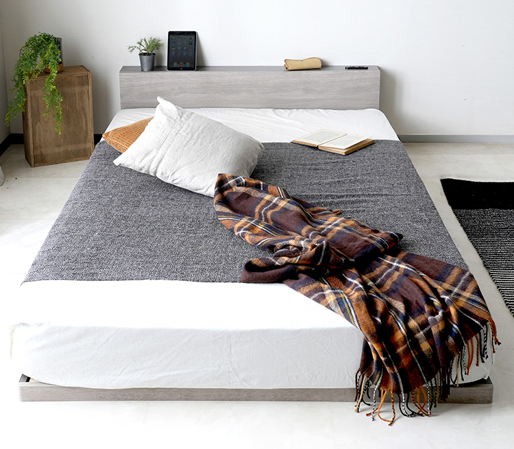 【フレームのみ】角のないローベッドベッドフレームすのこベッドベッド連結ベッドシングルSシングルベッド角が丸くて安心角丸組立簡単木目バイカラーホワイトグレー連結97cm